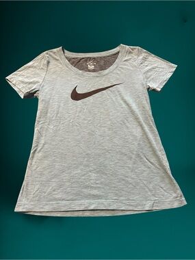Nike Women’s Light Green Short Sleeve Tee with Black Swoosh